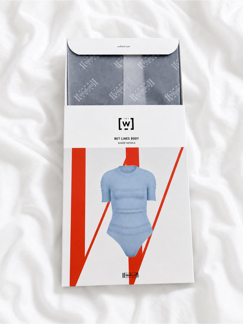 Wolford W Active Net Lines Body Suit - Black
